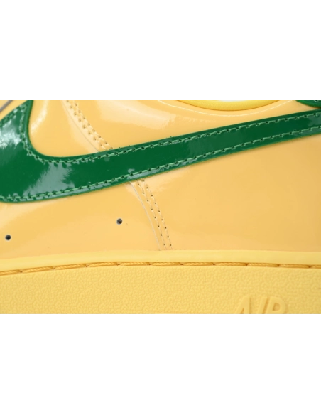 premium reps Nike Air Force 1 Low Patent Leather Topaz GoldIO4489-700 sneakers at Shoes Official. Shop iconic styles from top br
