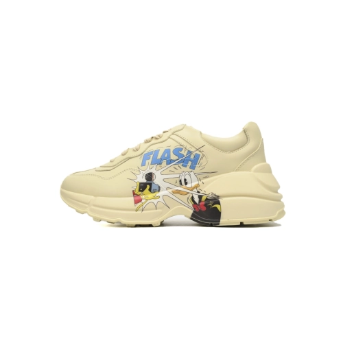 premium reps Gucci Rhyton x Disney Donald Duck sneakers at Shoes Official. Shop iconic styles from top brands