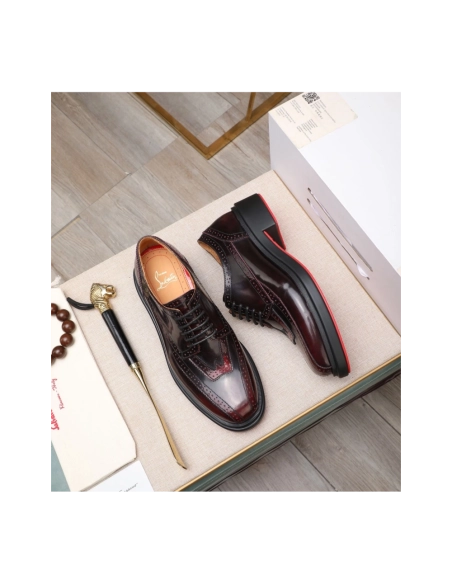 Christian Louboutin leather shoes 037,Oxfords,Christian Louboutin Sneakers,Luxury Shoes
