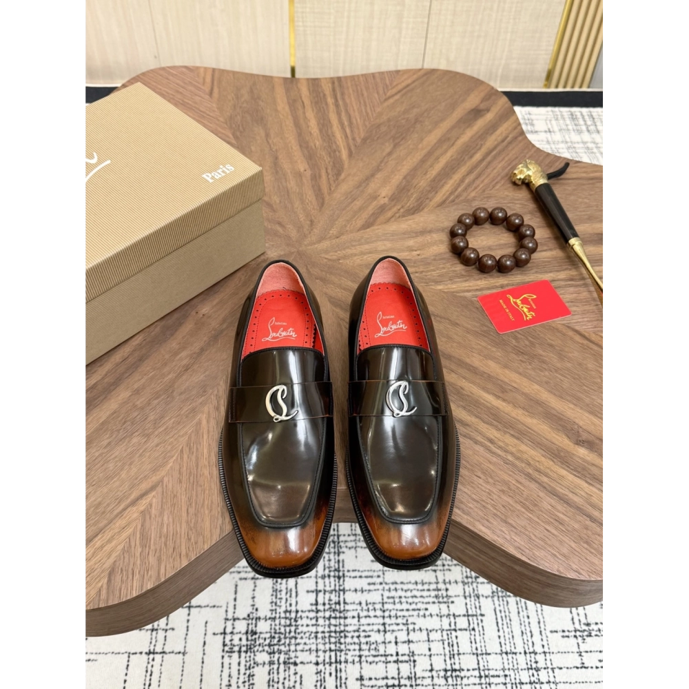 Christian Louboutin leather shoes 071,Oxfords,Christian Louboutin Sneakers,Luxury Shoes