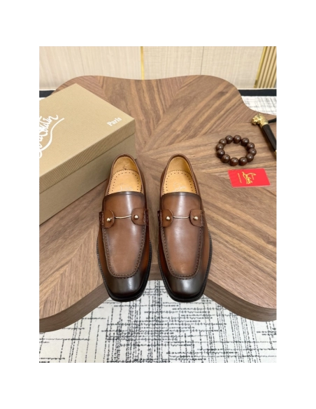 Christian Louboutin leather shoes 073,Oxfords,Christian Louboutin Sneakers,Luxury Shoes