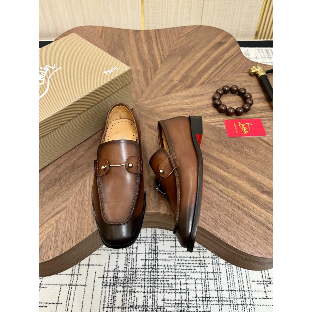 Christian Louboutin leather shoes 073,Oxfords,Christian Louboutin Sneakers,Luxury Shoes