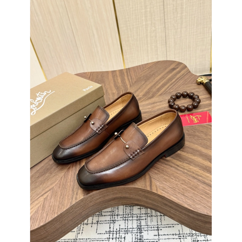 Christian Louboutin leather shoes 073,Oxfords,Christian Louboutin Sneakers,Luxury Shoes