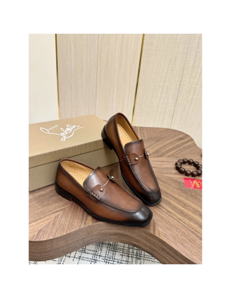 Christian Louboutin leather shoes 073,Oxfords,Christian Louboutin Sneakers,Luxury Shoes