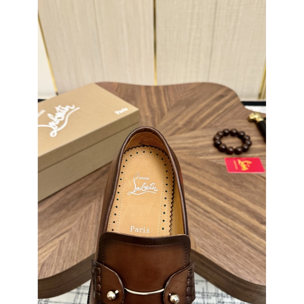 Christian Louboutin leather shoes 073,Oxfords,Christian Louboutin Sneakers,Luxury Shoes