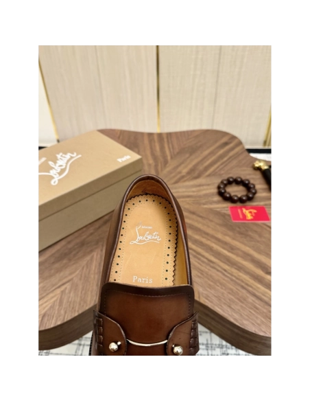 Christian Louboutin leather shoes 073,Oxfords,Christian Louboutin Sneakers,Luxury Shoes