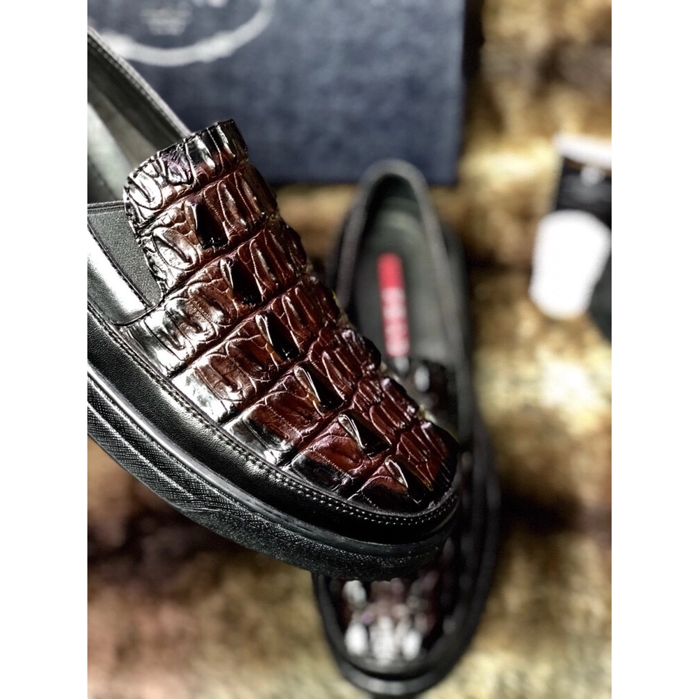 Prada leather shoes 095,PRADA SNEAKERS,Luxury Shoes