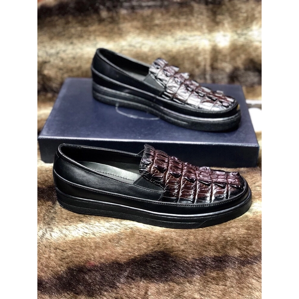 Prada leather shoes 095,PRADA SNEAKERS,Luxury Shoes