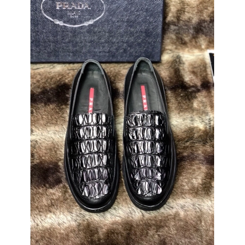 Prada leather shoes 096,PRADA SNEAKERS,Luxury Shoes
