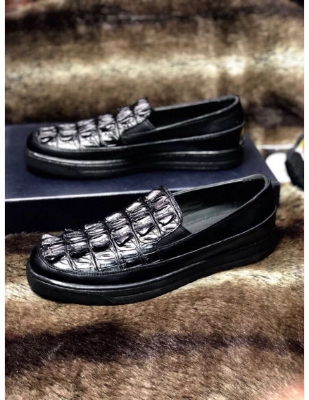 Prada leather shoes 096,PRADA SNEAKERS,Luxury Shoes