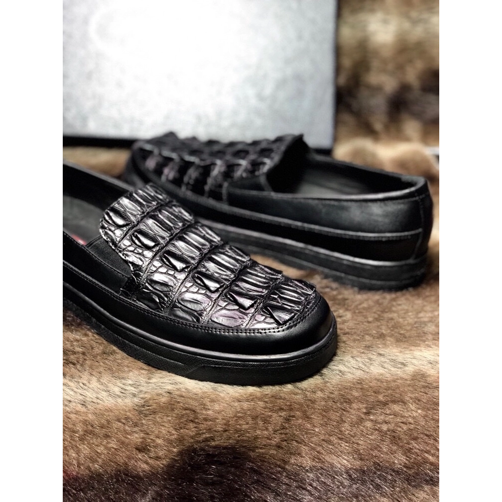 Prada leather shoes 096,PRADA SNEAKERS,Luxury Shoes