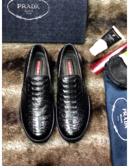 Prada leather shoes 097,PRADA SNEAKERS,Luxury Shoes