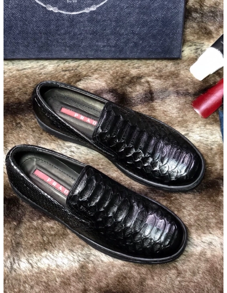 Prada leather shoes 097,PRADA SNEAKERS,Luxury Shoes