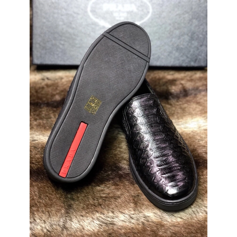 Prada leather shoes 097,PRADA SNEAKERS,Luxury Shoes