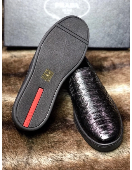Prada leather shoes 097,PRADA SNEAKERS,Luxury Shoes