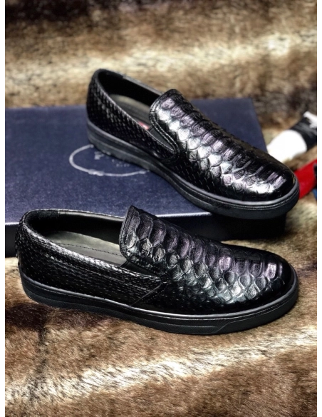 Prada leather shoes 097,PRADA SNEAKERS,Luxury Shoes