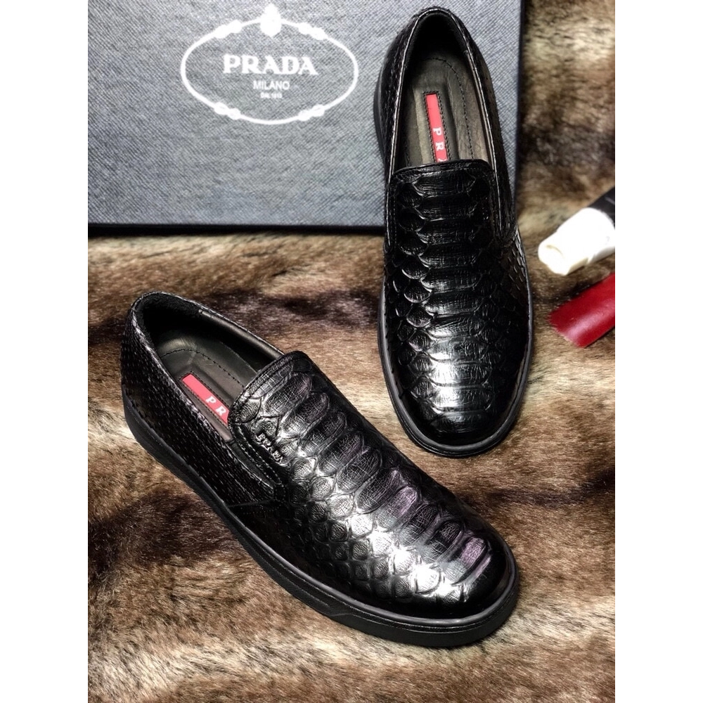 Prada leather shoes 097,PRADA SNEAKERS,Luxury Shoes