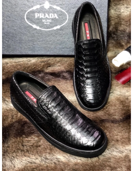 Prada leather shoes 097,PRADA SNEAKERS,Luxury Shoes