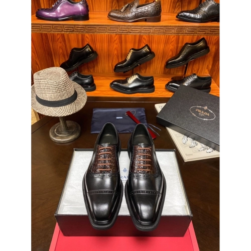 Prada leather shoes 070,PRADA SNEAKERS,Luxury Shoes