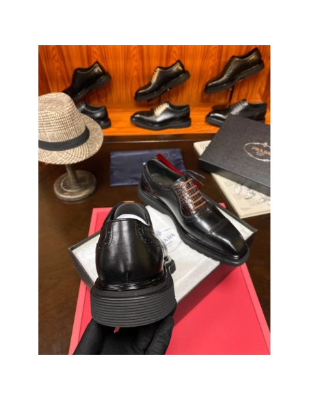 Prada leather shoes 070,PRADA SNEAKERS,Luxury Shoes