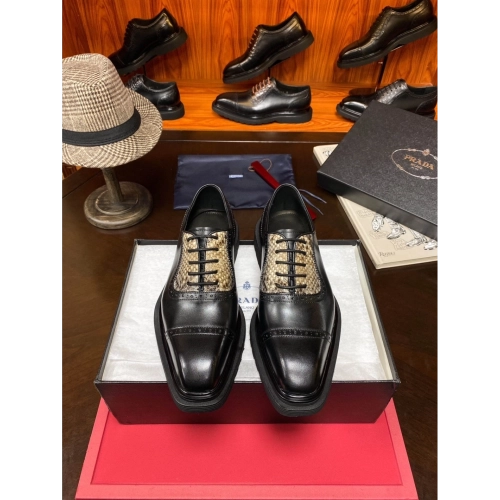 Prada leather shoes 068,PRADA SNEAKERS,Luxury Shoes