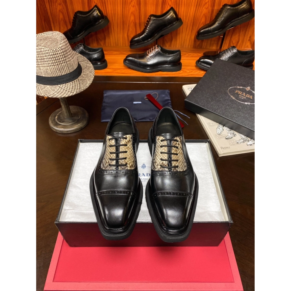 Prada leather shoes 068,PRADA SNEAKERS,Luxury Shoes