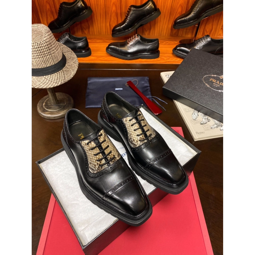 Prada leather shoes 068,PRADA SNEAKERS,Luxury Shoes