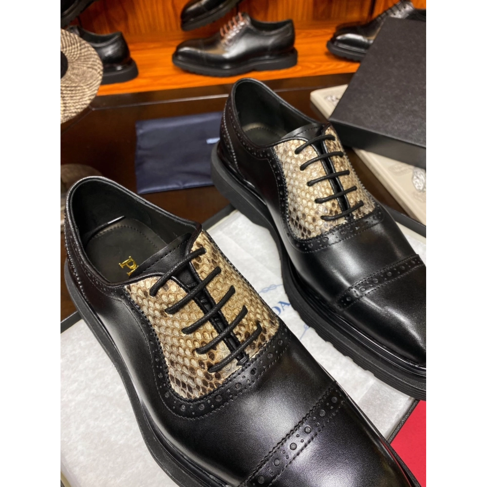 Prada leather shoes 068,PRADA SNEAKERS,Luxury Shoes