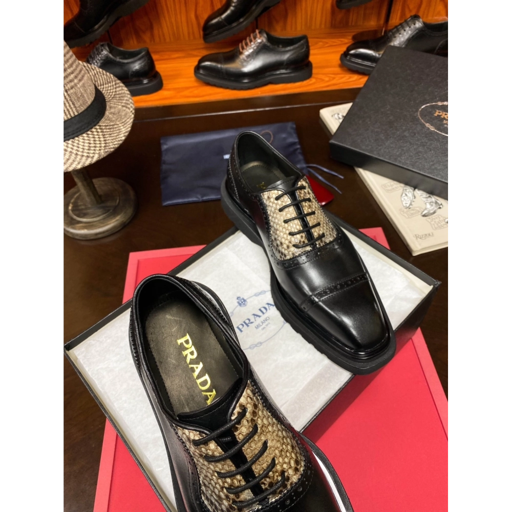 Prada leather shoes 068,PRADA SNEAKERS,Luxury Shoes