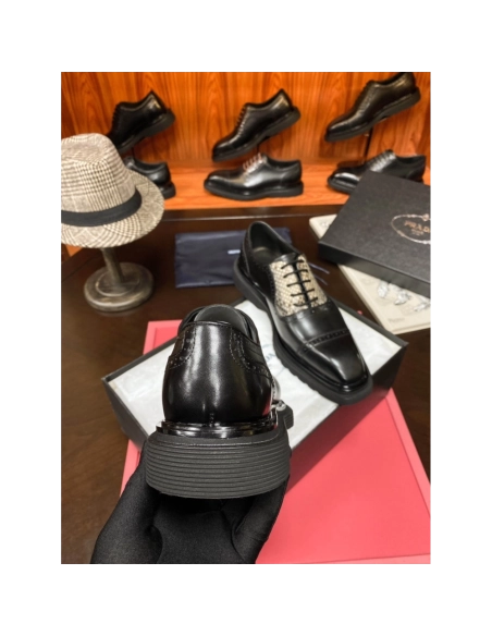 Prada leather shoes 068,PRADA SNEAKERS,Luxury Shoes