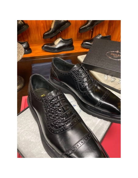 Prada leather shoes 069,PRADA SNEAKERS,Luxury Shoes
