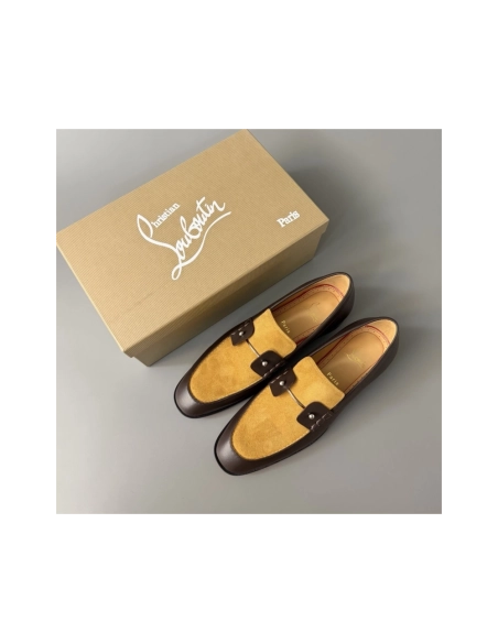 Christian Louboutin leather shoes 074,Oxfords,Christian Louboutin Sneakers,Luxury Shoes