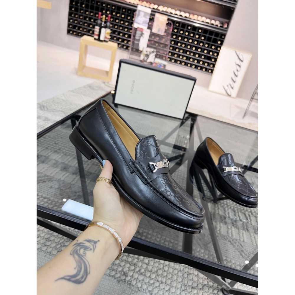 Gucci leather shoes 074,GUCCI SHOES,Business Shoes
