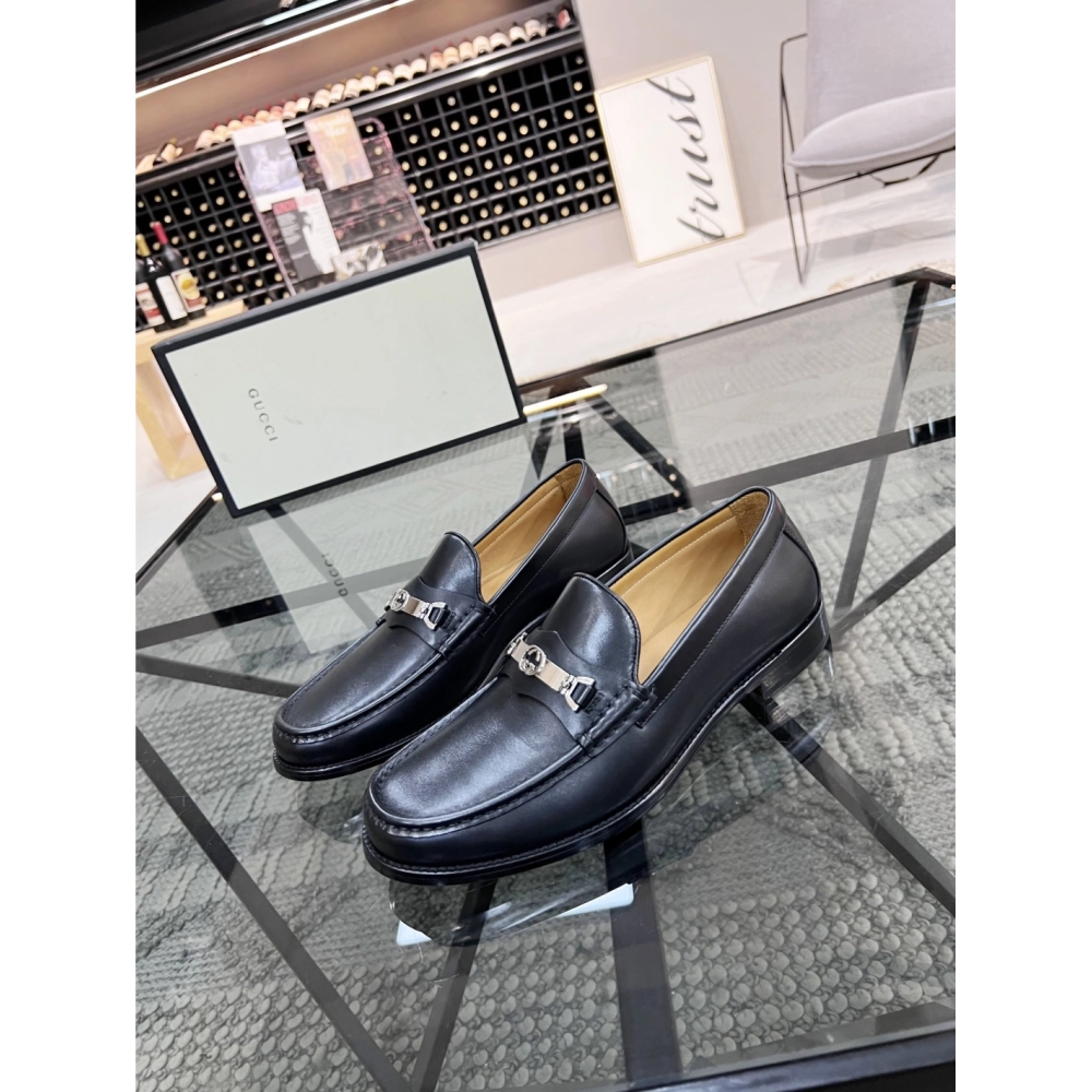 Gucci leather shoes 076,GUCCI SHOES,Business Shoes