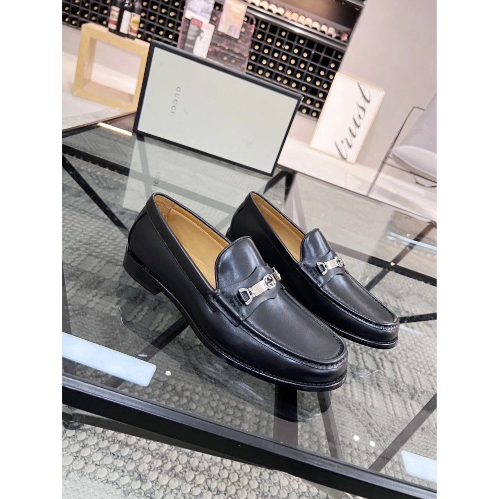 Gucci leather shoes 076,GUCCI SHOES,Business Shoes