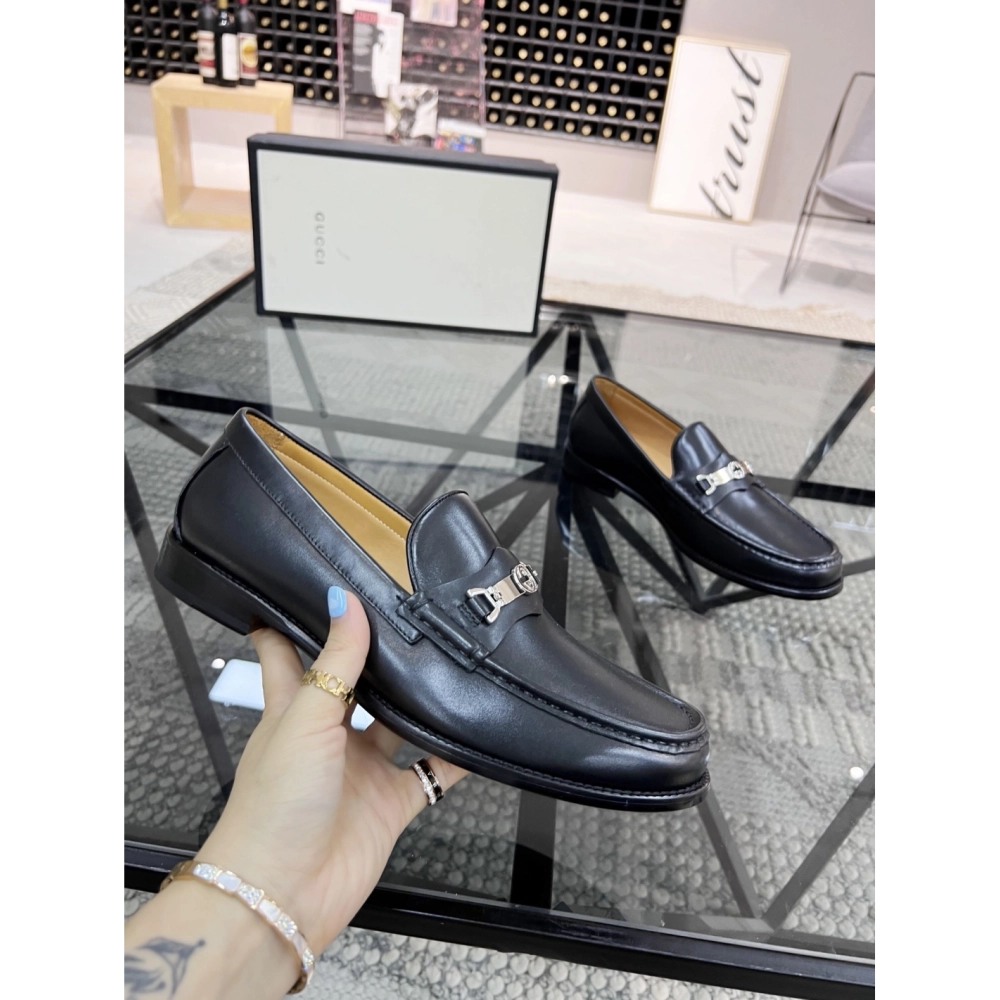 Gucci leather shoes 076,GUCCI SHOES,Business Shoes