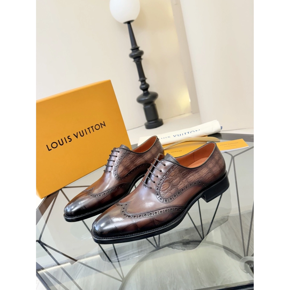 Louis Vuitton leather shoes 060,Louis Vuitton Leather Shoes,LOUIS VUITTON Sneakers,Business Shoes