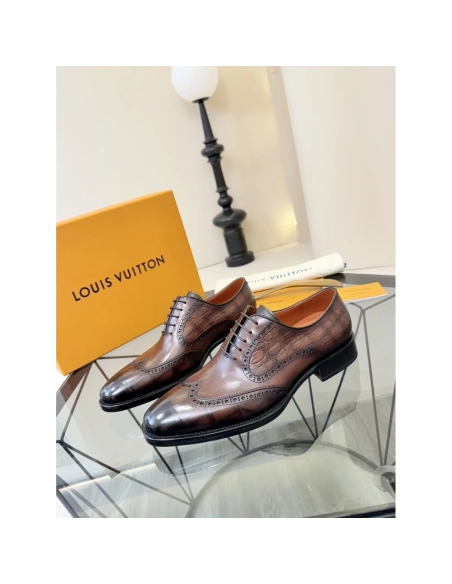 Louis Vuitton leather shoes 060,Louis Vuitton Leather Shoes,LOUIS VUITTON Sneakers,Business Shoes