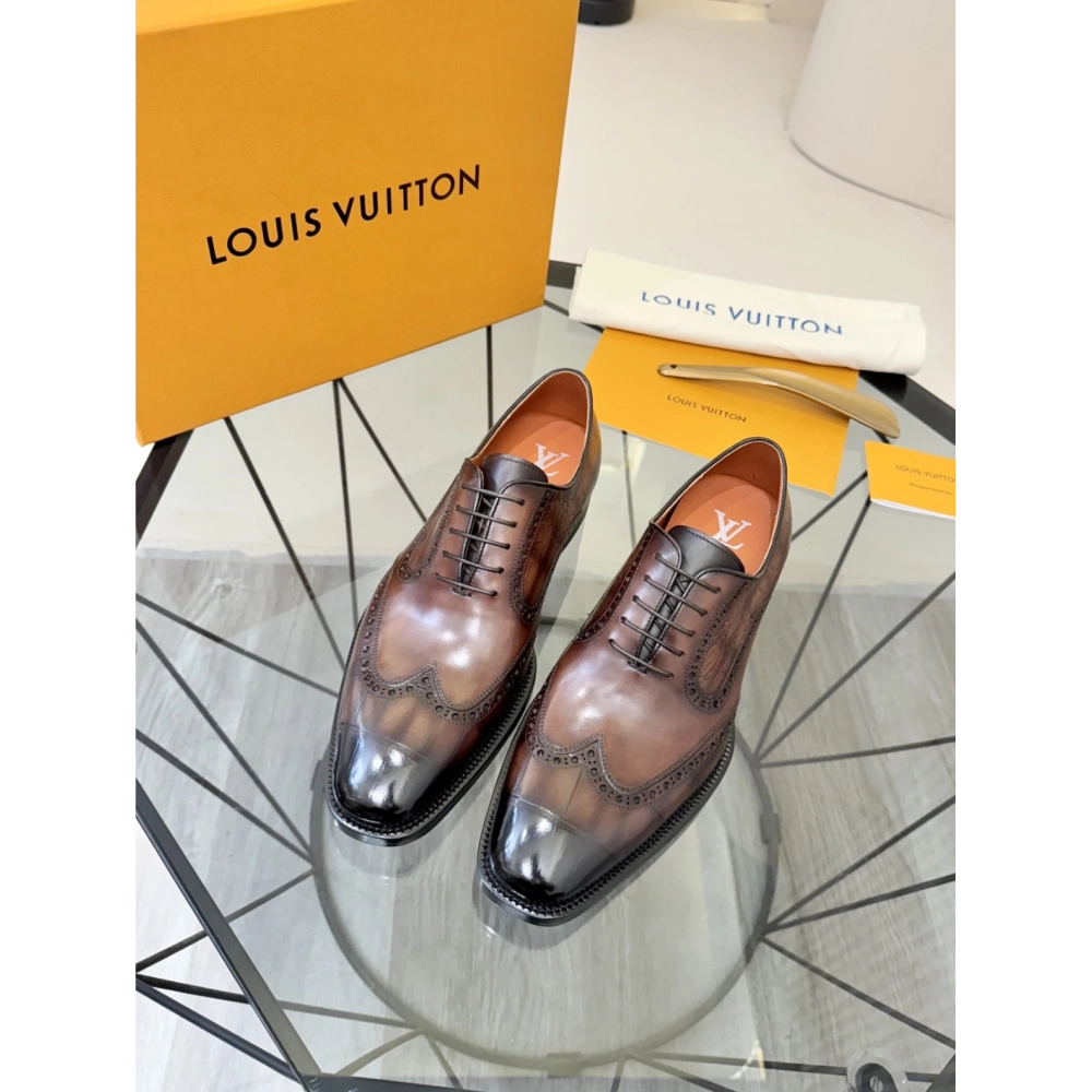 Louis Vuitton leather shoes 060,Louis Vuitton Leather Shoes,LOUIS VUITTON Sneakers,Business Shoes