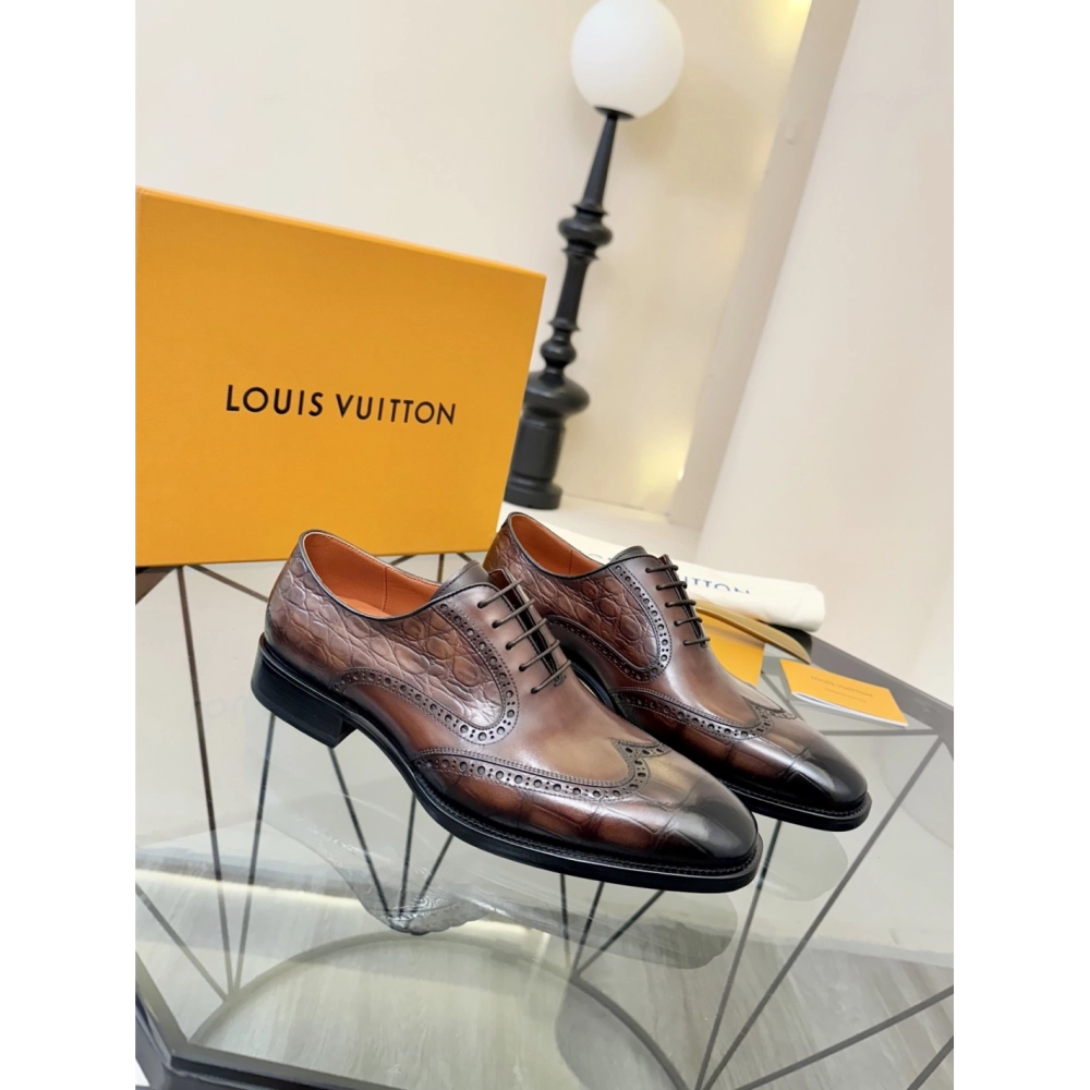Louis Vuitton leather shoes 060,Louis Vuitton Leather Shoes,LOUIS VUITTON Sneakers,Business Shoes
