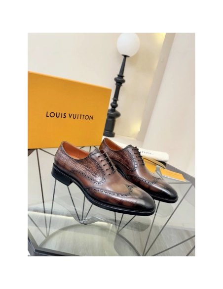 Louis Vuitton leather shoes 060,Louis Vuitton Leather Shoes,LOUIS VUITTON Sneakers,Business Shoes