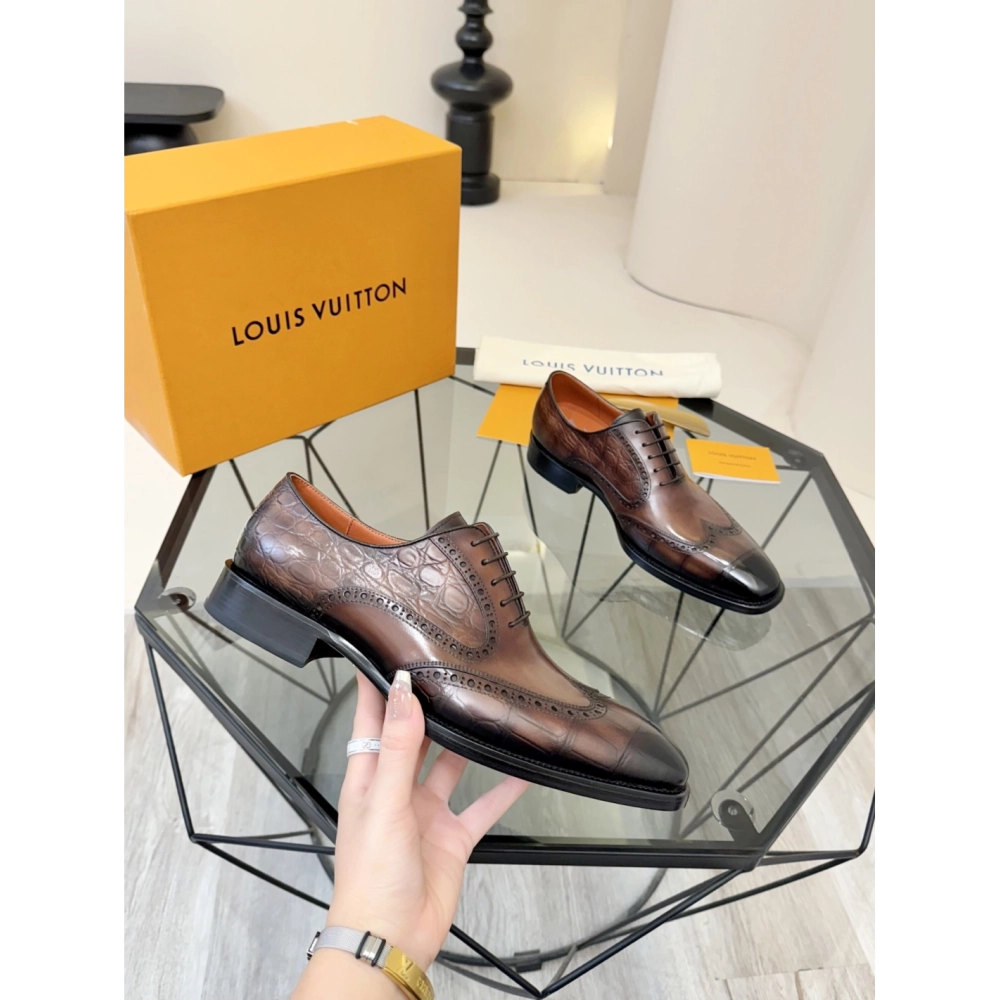 Louis Vuitton leather shoes 060,Louis Vuitton Leather Shoes,LOUIS VUITTON Sneakers,Business Shoes