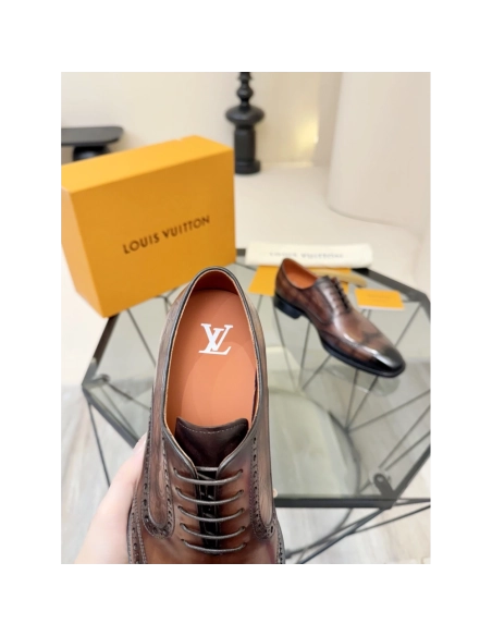 Louis Vuitton leather shoes 060,Louis Vuitton Leather Shoes,LOUIS VUITTON Sneakers,Business Shoes