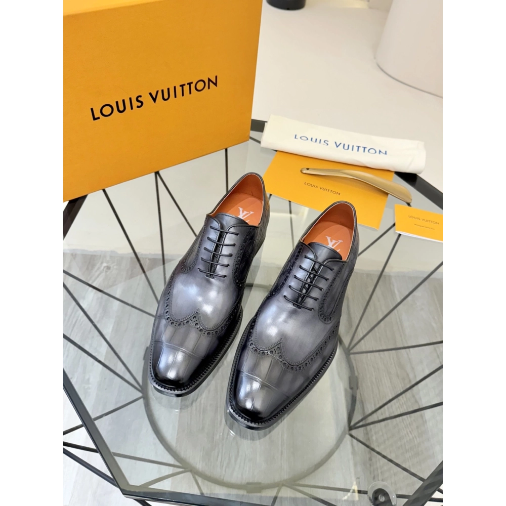 Louis Vuitton leather shoes 061,Louis Vuitton Leather Shoes,LOUIS VUITTON Sneakers,Business Shoes