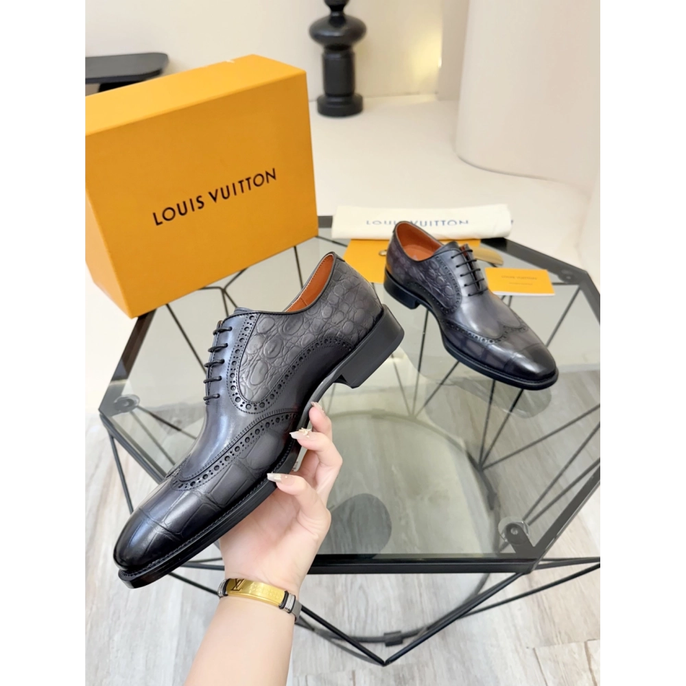Louis Vuitton leather shoes 061,Louis Vuitton Leather Shoes,LOUIS VUITTON Sneakers,Business Shoes