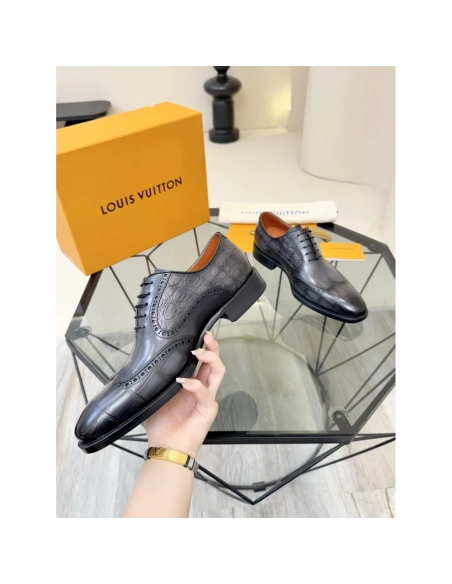 Louis Vuitton leather shoes 061,Louis Vuitton Leather Shoes,LOUIS VUITTON Sneakers,Business Shoes