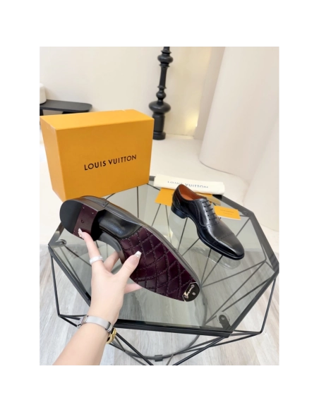 Louis Vuitton leather shoes 059,Louis Vuitton Leather Shoes,LOUIS VUITTON Sneakers,Business Shoes
