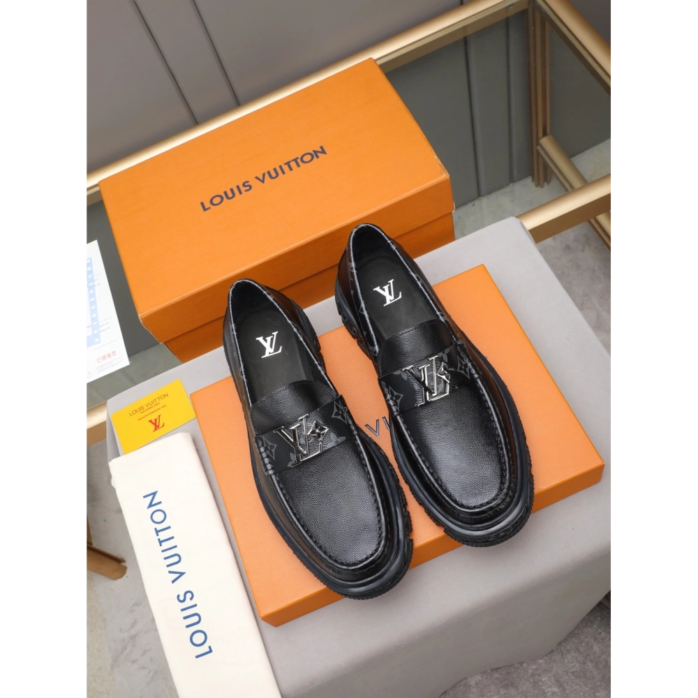 Louis Vuitton leather shoes 062,Louis Vuitton Leather Shoes,LOUIS VUITTON Sneakers,Business Shoes