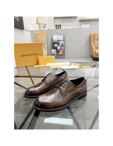 Louis Vuitton leather shoes 096,Louis Vuitton Leather Shoes,LOUIS VUITTON Sneakers,Business Shoes