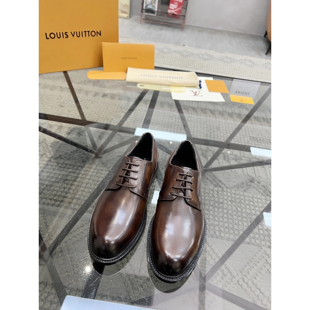 Louis Vuitton leather shoes 096,Louis Vuitton Leather Shoes,LOUIS VUITTON Sneakers,Business Shoes